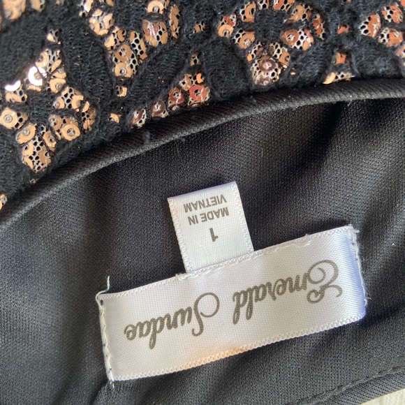 Black Two-Piece Dress - Picture 3 of 4